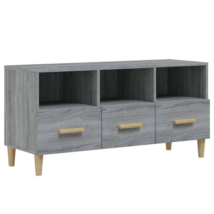 Mobile TV Grigio Sonoma 102x36x50 cm in Legno Multistrato cod mxl 14460