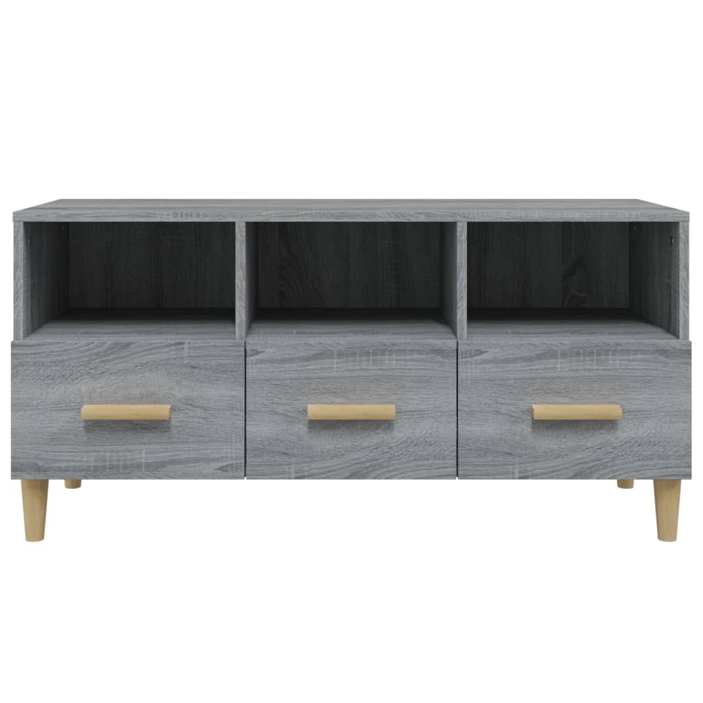 Mobile TV Grigio Sonoma 102x36x50 cm in Legno Multistrato cod mxl 14460