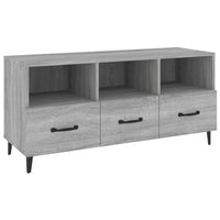Mobile TV Grigio Sonoma 102x35x50 cm in Legno Multistrato 817499