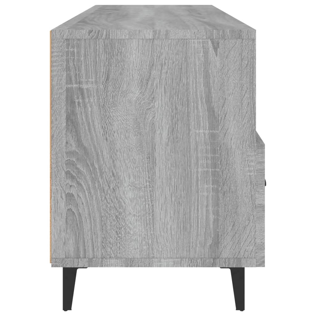 Mobile TV Grigio Sonoma 102x35x50 cm in Legno Multistrato 817499