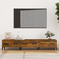 Mobile TV Rovere Fumo 150x34,5x30 cm in Legno Multistrato 817510