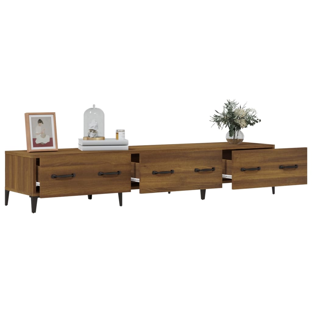 Mobile TV-Credenza per TV-Console TV Rovere Marrone 150x34,5x30 cm in Legno Multistrato
