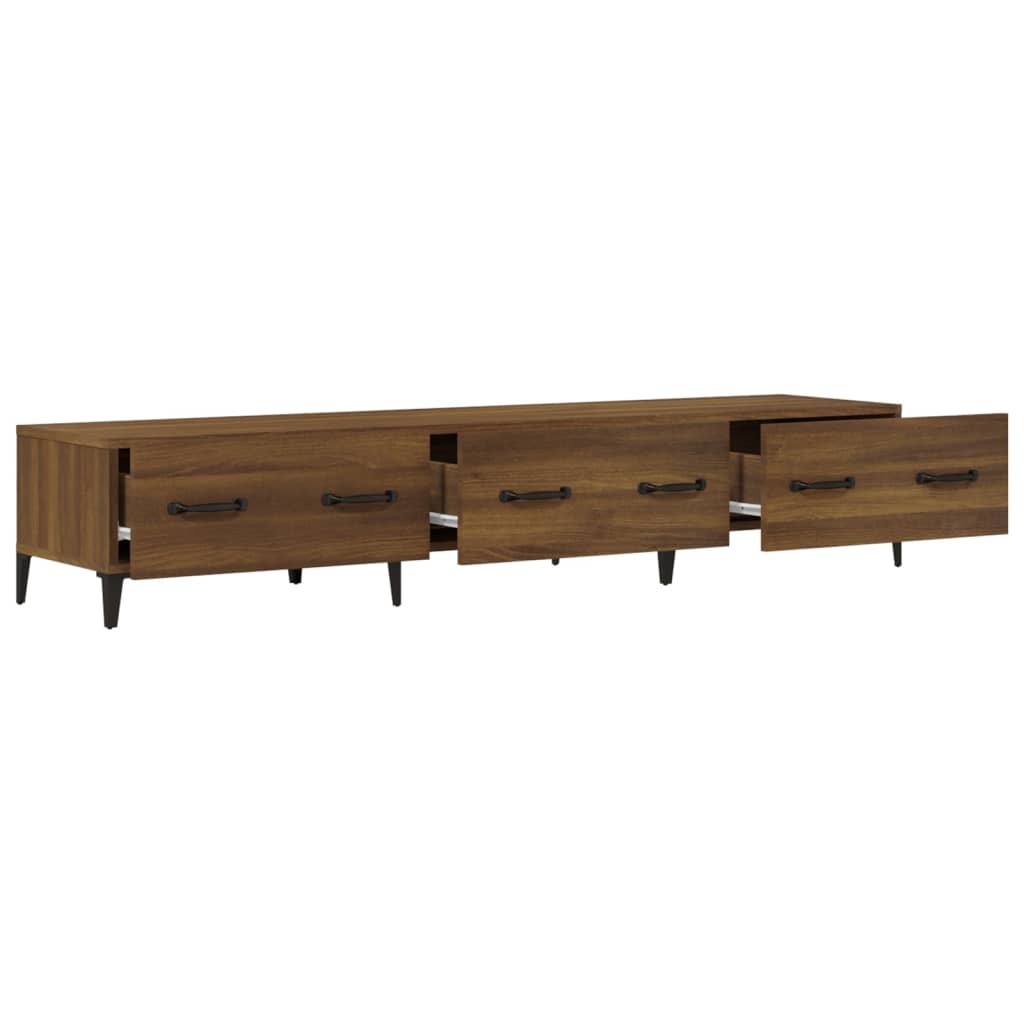 Mobile TV-Credenza per TV-Console TV Rovere Marrone 150x34,5x30 cm in Legno Multistrato