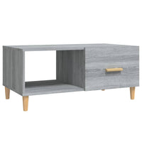 Tavolino Salotto Grigio Sonoma 89,5x50x40 cm Legno Multistrato 817514