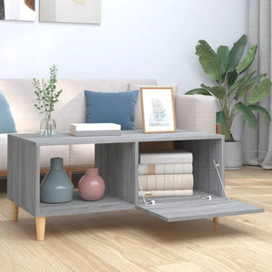 Tavolino Salotto Grigio Sonoma 89,5x50x40 cm Legno Multistrato 817514