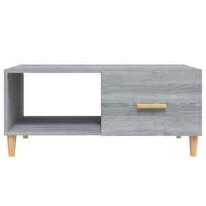 Tavolino Salotto Grigio Sonoma 89,5x50x40 cm Legno Multistrato 817514