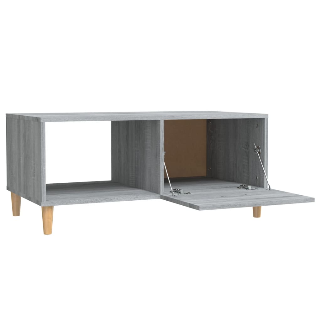 Tavolino Salotto Grigio Sonoma 89,5x50x40 cm Legno Multistrato 817514