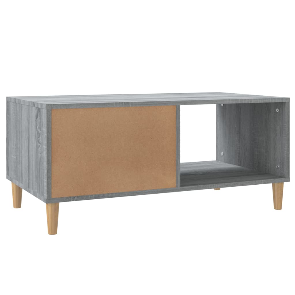 Tavolino Salotto Grigio Sonoma 89,5x50x40 cm Legno Multistrato