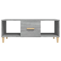 Tavolino da Salotto Grigio Sonoma 102x50x40cm Legno Multistrato 817526