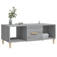 Tavolino da Salotto Grigio Sonoma 102x50x40cm Legno Multistrato 817526