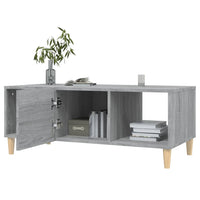 Tavolino da Salotto Grigio Sonoma 102x50x40cm Legno Multistrato 817526