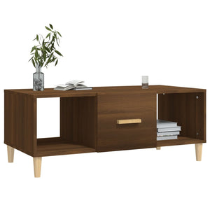 Tavolino da CaffÃ¨ Rovere Marrone 102x50x40 cm Legno Multistrato cod mxl 26057