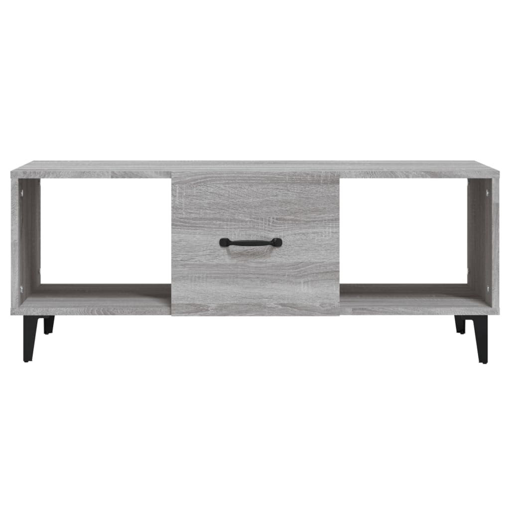 Tavolino da Salotto Grigio Sonoma 102x50x40cm Legno Multistrato 817529
