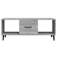 Tavolino da Salotto Grigio Sonoma 102x50x40cm Legno Multistrato 817529