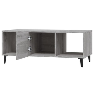 Tavolino da Salotto Grigio Sonoma 102x50x40cm Legno Multistrato 817529