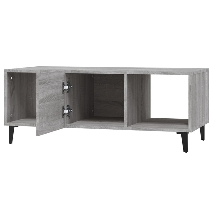Tavolino da Salotto Grigio Sonoma 102x50x40cm Legno Multistrato 817529
