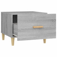 Tavolini Salotto 2pz Grigio Sonoma 50x50x40cm Legno Multistrato