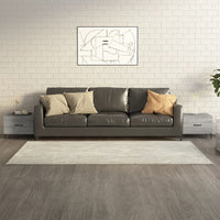 Tavolini Salotto Gambe in Metallo 2pz Grigio Sonoma 50x50x40 cm 817540