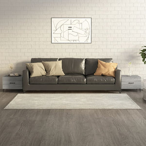 Tavolini Salotto Gambe in Metallo 2pz Grigio Sonoma 50x50x40 cm 817540