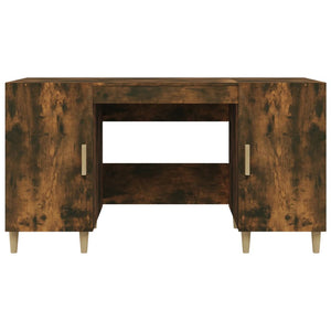 Scrivania Rovere Fumo 140x50x75 cm in Legno Multistrato 817549