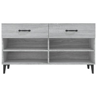 Scarpiera Grigio Sonoma 102x35x55 cm in Legno Multistrato 817571