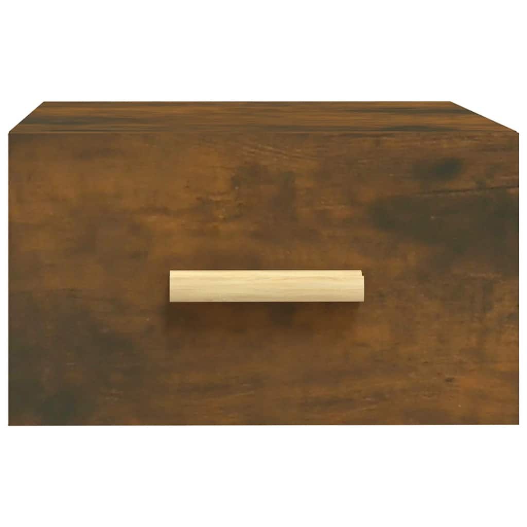Comodino a Muro Rovere Fumo 35x35x20 cm 817573