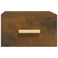 Comodino a Muro Rovere Fumo 35x35x20 cm 817573