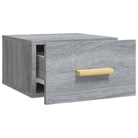 Comodini a Muro 2 pz Grigio Sonoma 35x35x20 cm 817576