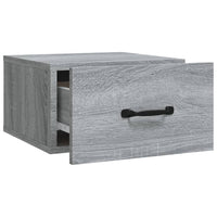 Comodini a Muro 2 pz-Set di 2 Tavolino da notte Grigio Sonoma 35x35x20 cm 474200