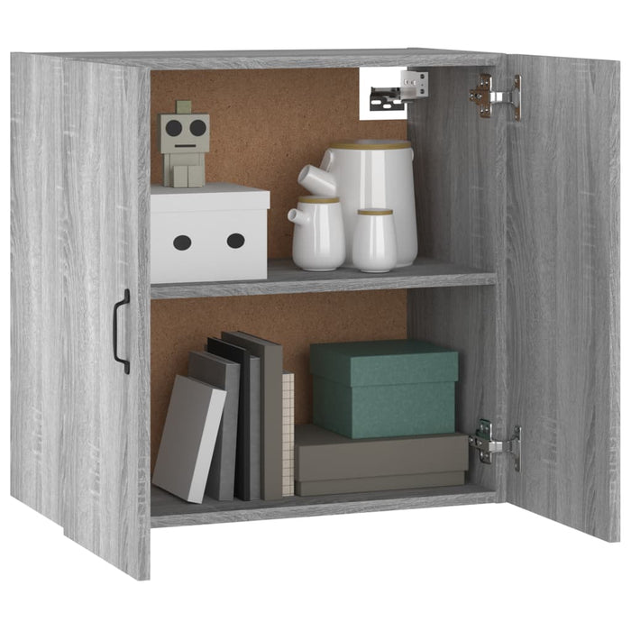 Mobile Pensile Grigio Sonoma 60x31x60 cm in Legno Multistrato 817595
