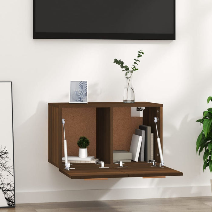 Mobile a Parete Rovere Marrone 60x36,5x35 cm Legno Multistrato 817599