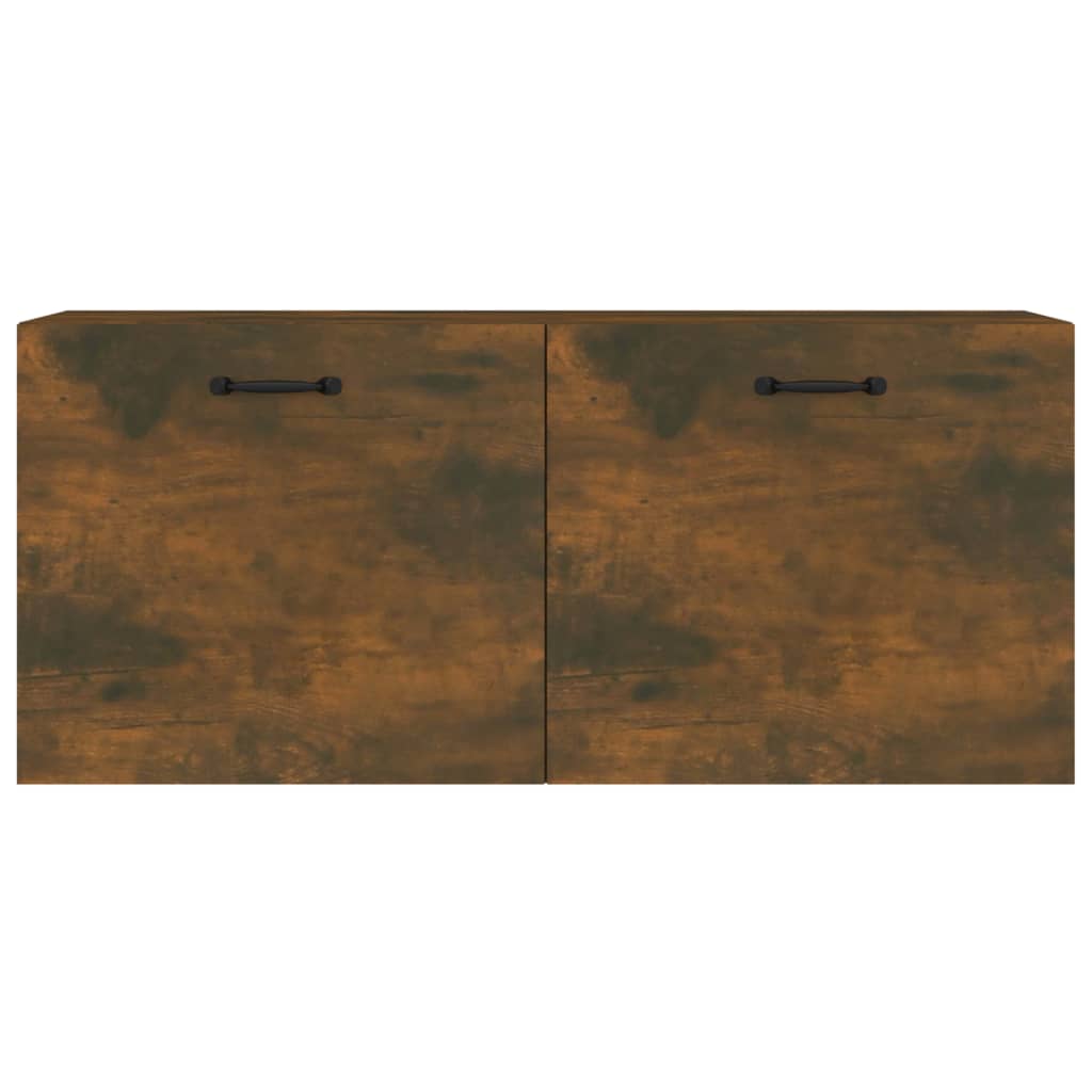 Mobile a Parete Rovere Fumo 80x36,5x35 cm in Legno Multistrato 817606