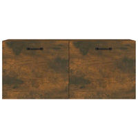 Mobile a Parete Rovere Fumo 80x36,5x35 cm in Legno Multistrato 817606