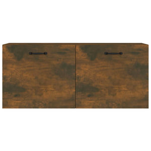 Mobile a Parete Rovere Fumo 80x36,5x35 cm in Legno Multistrato 817606