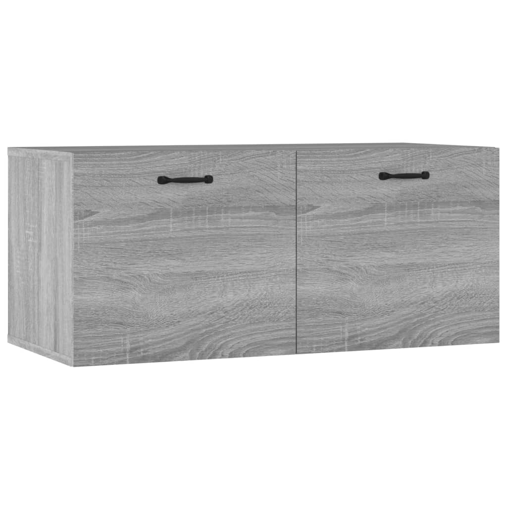 Armadietto a Muro Grigio Sonoma 80x35x36,5 cm Legno Multistrato cod mxl 32938