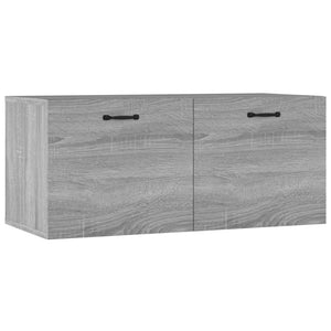Armadietto a Muro Grigio Sonoma 80x35x36,5 cm Legno Multistrato cod mxl 32938