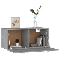 Mobile a Parete Grigio Sonoma 80x36,5x35cm in Legno Multistrato 817607
