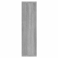 Mobile a Specchio con LED-Armadietto a Specchio Grigio Sonoma 76x15x55 cm