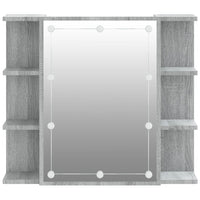 Mobile da bagno con mobile a specchio con LED 70 x 16,5 x 60 cm grigio 02_0006677