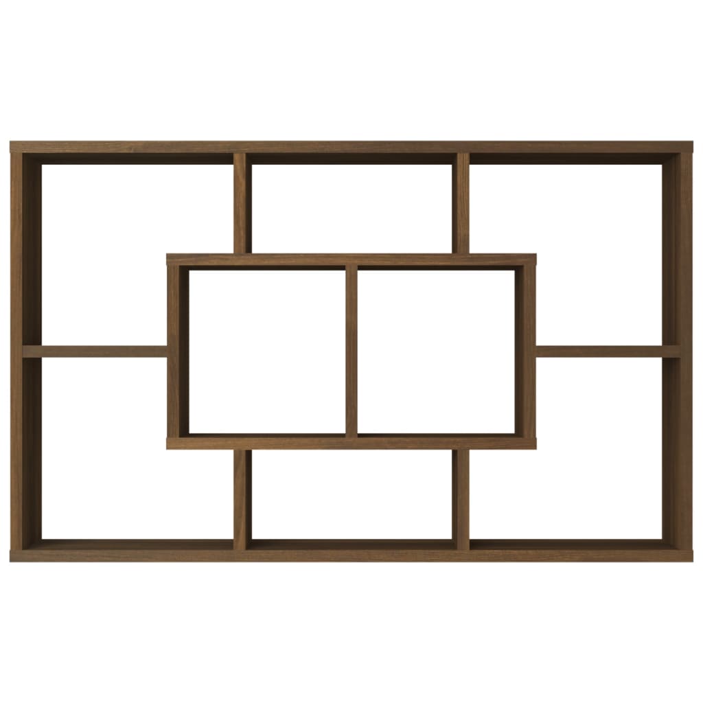 Mensola a Muro Rovere Marrone 90x16x78 cm in Legno Multistrato cod mxl 69687