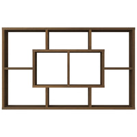 Mensola a Muro Rovere Marrone 85x16x52,5cm in Legno Multistrato 820462