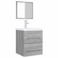 Mobile da Bagno con Specchio Grigio Sonoma 41x38,5x48 cm 820470