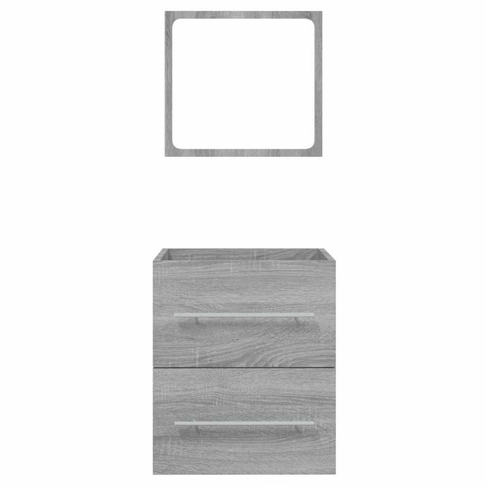 Mobile da Bagno con Specchio Grigio Sonoma 41x38,5x48 cm 820470