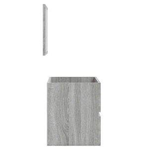 Mobile da Bagno con Specchio Grigio Sonoma in Legno Multistrato cod mxl 23768