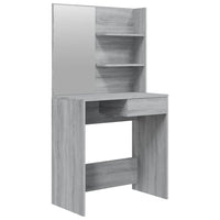Toeletta con Specchio Grigio Sonoma 74,5x40x141 cm 820491