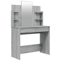 Toeletta con Specchio Grigio Sonoma 96x40x142 cm 820497