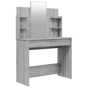 Toeletta con Specchio Grigio Sonoma 96x40x142 cm 820497