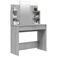Toeletta con Specchio Grigio Sonoma 96x40x142 cm 820497