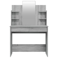 Toeletta con Specchio Grigio Sonoma 96x40x142 cm 820497