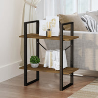 Libreria 2 ripiani Rovere Marrone 60x30x70 cm Legno Multistrato 821308